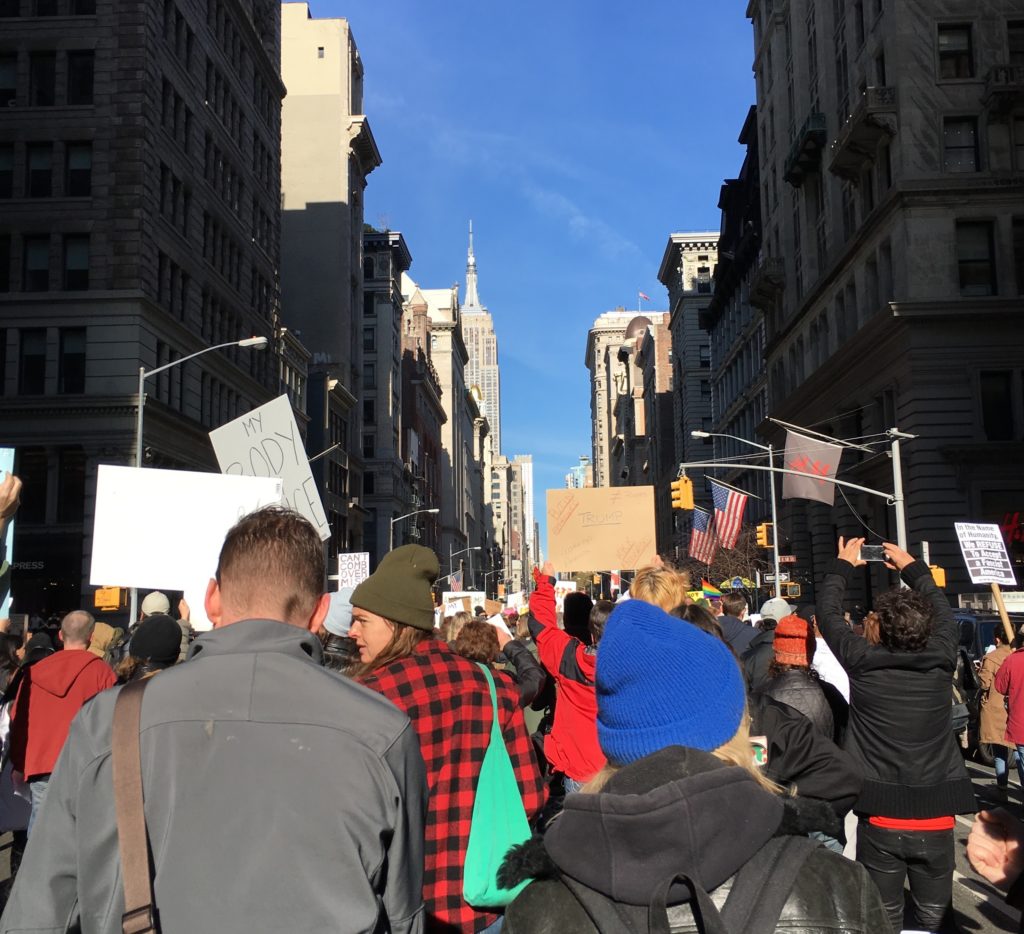 anti-Trump march